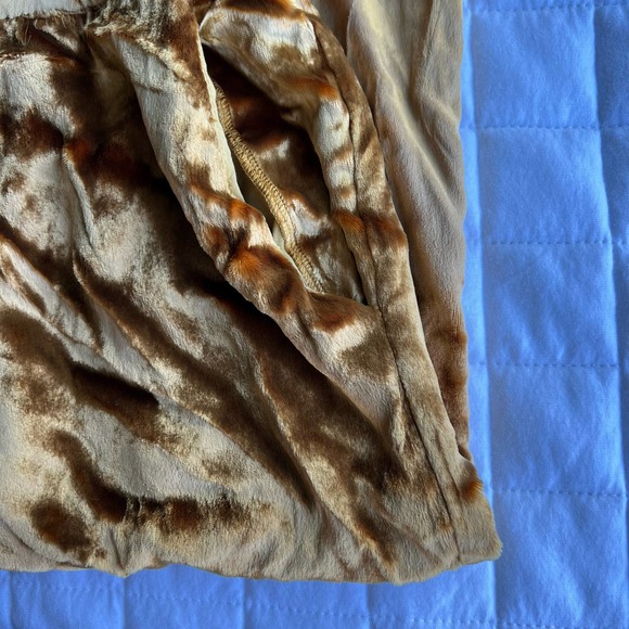 Maeve Anthropologie Velvet Wide Leg Gold Pants Womens Medium - Picture 3 of 3